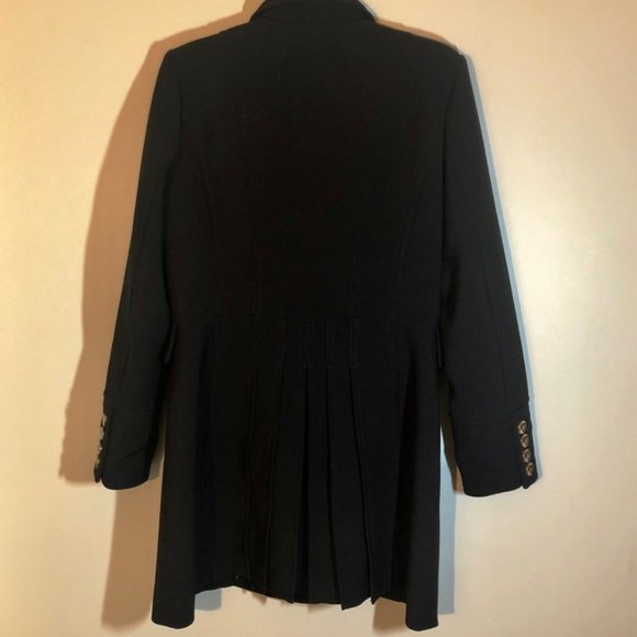 White House/Black Market Double Breasted Coat with Gold Toned Buttons SZ L - Picture 3 of 6